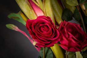 Aranjament floral mediu design LUX ETERNITY OKINAWA ROSES