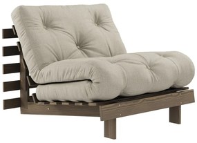 Fotoliu bej cu tapițerie din in Roots – Karup Design