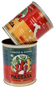 Cutii de depozitare 2 buc. din staniu decorative ø 11x13 cm Passata – Rex London