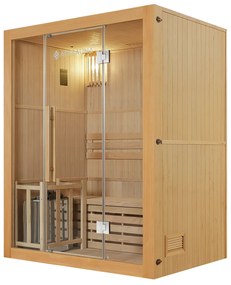 Tradičná saunová kabína / fínska sauna Tampere 150 x 110 cm 4,5 kW