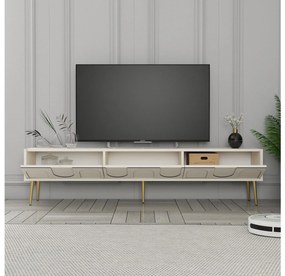 Masă TV/Dulap Bipemu 3 (crem + auriu) . 1095681