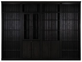 Bibliotecă maro din lemn de pin 370x223 cm Anita – Støraa