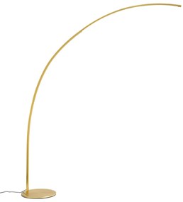 Lampă arcuită modernă alamă, incl. LED cu dimmer tactil - Arlow