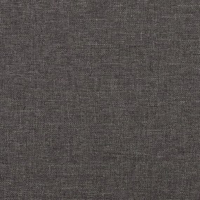 Scaune de bucatarie pivotante, 6 buc., gri inchis, textil 6, Morke gra