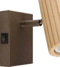 Brilliant - Aplica spot de perete LAKEWOOD 1xGU10/10W/230V maro