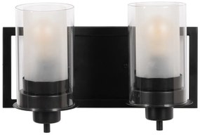 Aplică de perete neagră-albă – Ixia