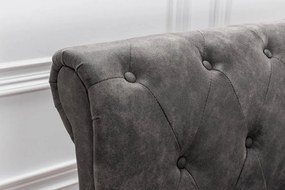 Pat dublu tapitat Kensington 160x200cm, gri inchis A-6540605 VC