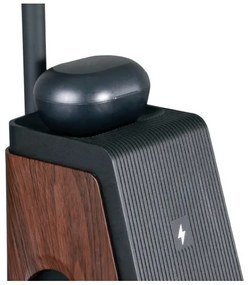 Immax 08999L - Lampă de birou LED+CCT cu dimmer, cu încărcare wireless QI, IDEAL LED/8W/230V, maro