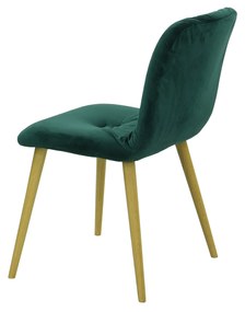 Scaun verde inchis din material sau piele ✔ model EVA