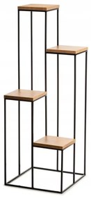 Suport flori 110x40 cm negru/maro