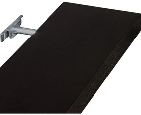 Raft de perete STILISTA SALIENTO - maro-negru 110 cm