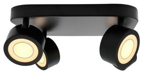 Plafoniera LED cu 4 spoturi, design modern, 3-Step MOODMAKER, Clyde 4 negru