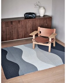 Covor tip traversă pentru interior și exterior albastru 70x200 cm Urvi Water – Pappelina