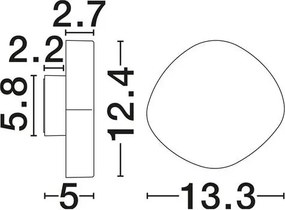 Aplica lumina ambientala pentru fatade sau terase BALIC corten