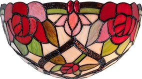 Brilagi - Aplică de perete Tiffany cu vitralii GARLAN 1xE14/40W/230V