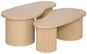 Set de 2 măsuțe de cafea Soleya suprapuse
