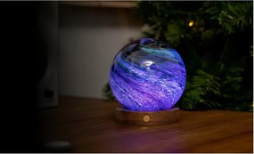 Decorațiune luminoasă maro închis/în culoare naturală închisă cu USB ø 12 cm Stellar Ocean – Gingko