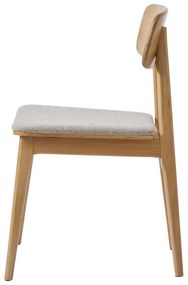 Scaun de dining bej/în culoare naturală Livo – Unique Furniture