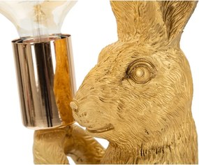 Veioză aurie (înălțime 35,5 cm) Rubbit – Mauro Ferretti