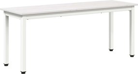 vidaXL bancă Alb 110 x 35 x 45 cm Lemn de pin masiv