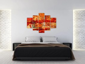 Tablou cu pictură pe pereți (150x105 cm)