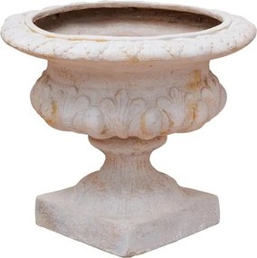 Jardinieră de exterior din oxid de magnesiu și fibră de sticlă, H49 cm, "Florence"