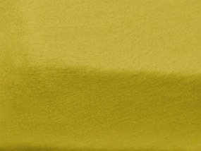 Cearsaf Jersey cu elastic pentru patut copii 70x140 cm galben