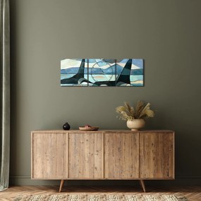 Tablou - Balene (cu ceas) (90x30 cm)
