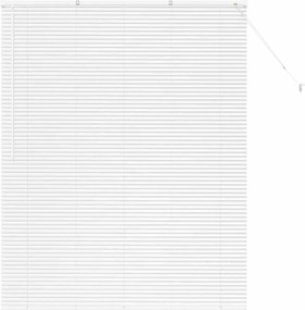 vidaXL Jaluzele venetiene Manual Alb 175 x 140 cm Aluminiu