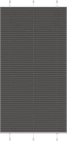 vidaXL Jaluzea plisată negru 110x200 cm Lățime țesătură 109,4 cm