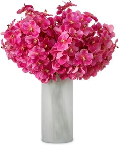 Buchet artificial LUX din 24 fire orhidee roz, Vanda Orchids