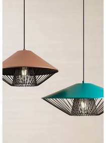 Redo 01-3005 - Lustră suspendată pe cablu GRILL 1xE27/42W/230V Ø 39,6 cm negru/maro