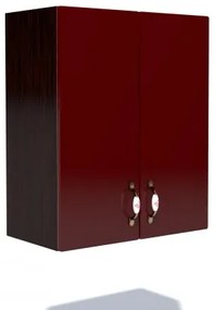 Corp superior 60. cu 2 usi Zebra MDF rosu simplu