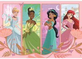 Prințesele Disney Puzzle de 2x60 de piese Clementoni
