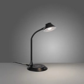 JUST LIGHT. 14414-18-LED PUCKI, lampă de masă dimabilă cu încărcare, LED/4,5W/230V, neagră