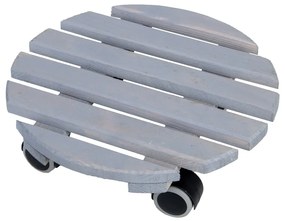 Bază mobilă pentru ghiveci din lemn ø 29 cm (înălțime 8 cm) Indoor – Esschert Design