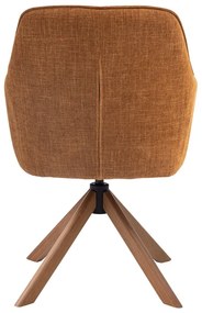 Set de scaune de sufragerie portocaliu 2 buc. tapițat Avola – Unique Furniture