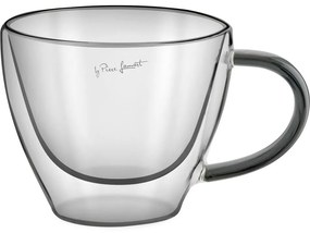 Lamart LT9117 Set de 2 pahare pentru cappuccinoVaso, 190 ml, negru