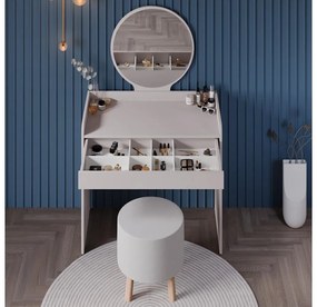 Măsuță de toaletă Trinity 1 (alb) (cu oglindă). 1109419