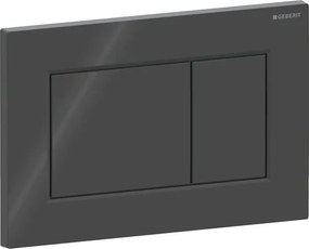 Clapeta actionare rezervor wc, negru lucios, Geberit Sigma01 Negru
