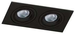 Spot incastrat tavan/plafon CARO 2 S negru