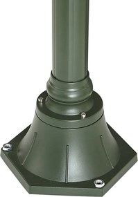 Felinar clasic de exterior verde închis 235cm 2 lumini IP44 - Berta