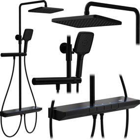Set dus cu termostat REA Pedro Black