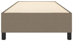 Cadru de pat box spring, gri taupe, 90x190 cm, textil Gri taupe, 35 cm, 90 x 190 cm
