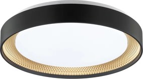 Brilliant - Plafonieră LED dimabilă WALDO LED/24W/230V negru/auriu + telecomandă