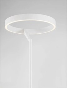 Lampadar circular aluminiu alb LED ADALIZ
