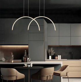 Lustră LED suspendată pe cablu MEGAN LED/39W/230V, auriu