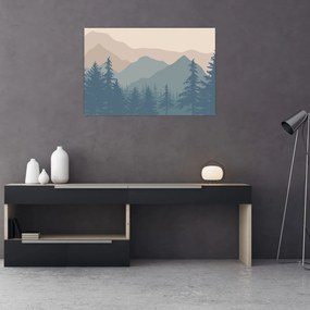 Tablou - Munții Turcoaz N⁰2 (90x60 cm)