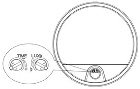 Top Light - Aplica LED de exterior cu senzor BARI LED/15W/230V IP54