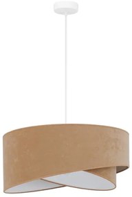 Lustră LED pe cablu Brilagi LYRA 1xE27/15W/230V maro/alb